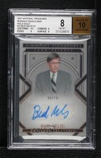 2021 Panini National Treasures Holo Gold 3/10 Bud Selig #MS-BS BGS 8 Auto 07lj