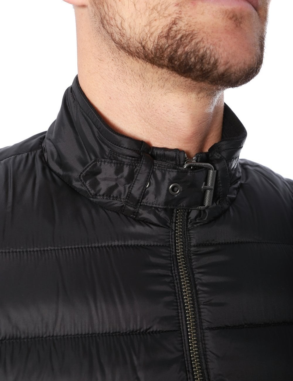 BELSTAFF CIRCUIT DOWN PUFFA BOMBER JACKET BLACK UK46 3XL RRP £350 NEW image 8
