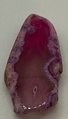 Beautiful Section Freeform Geode Agate Pendant 38x17x6mm - item #165