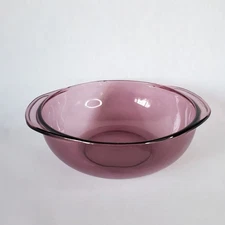 Vintage Pyrex Corning Visions Cranberry Roasting Dish