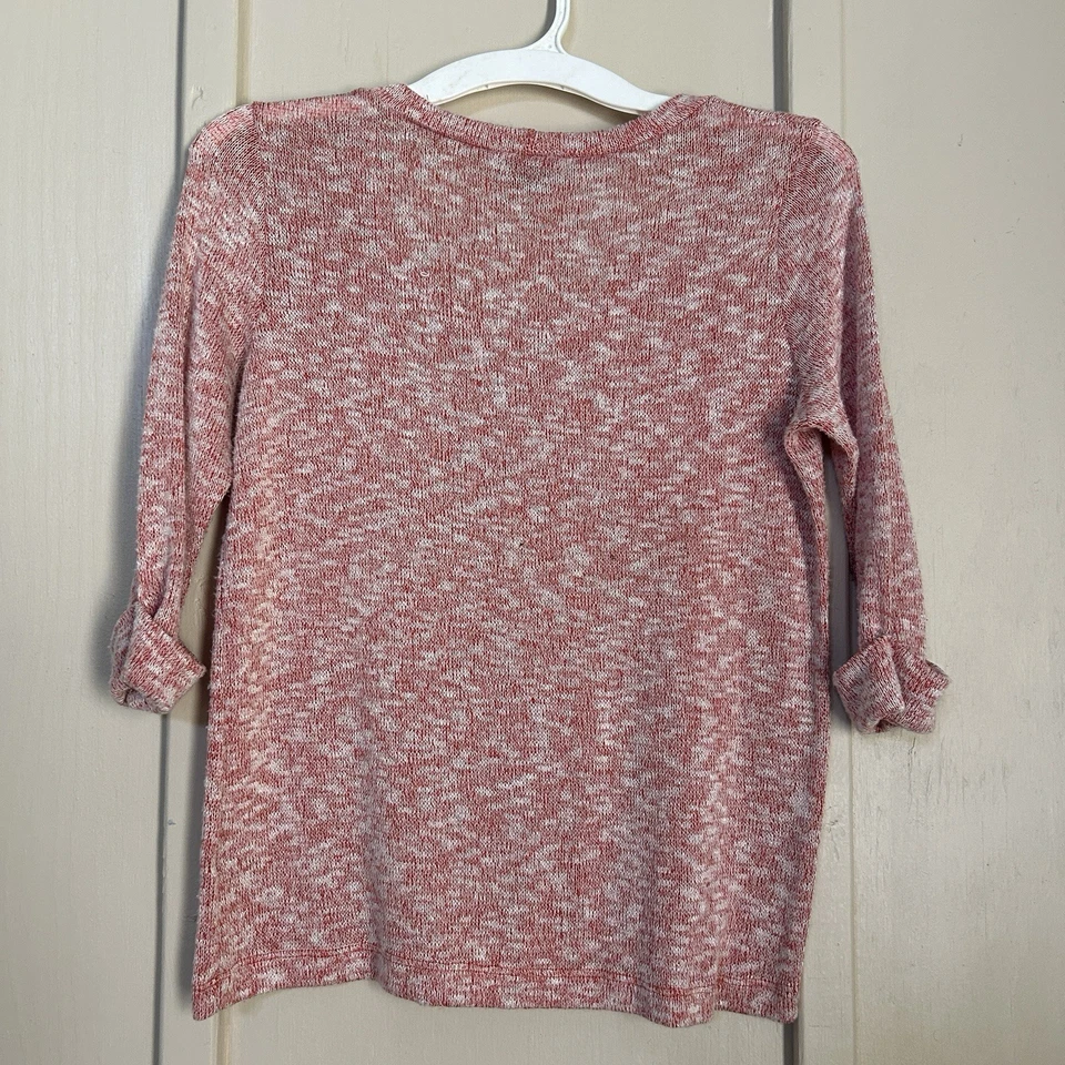 Suéter para mujer Sparkle And Fade tejido medio apretado otoño jaspeado naranja Foto 2 de 4