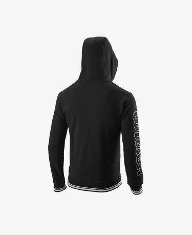 Wilson Herren Sweatshirt Hoodie M Langarm Full Zip French Terry Schwarz - Bild 5 von 8