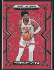 2021-22 Panini Obsidian #64 Christian Wood #64 Etch Red