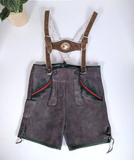 Vintage New Boy  s German/Bavarian Suede Lederhosen Shorts for Oktoberfest Sz 60