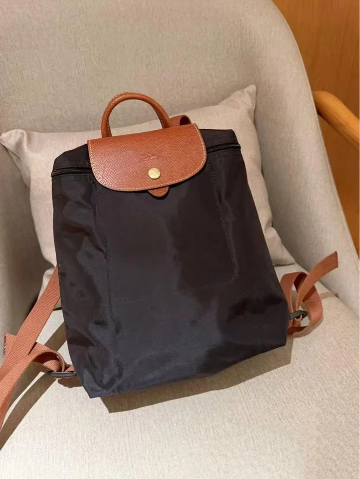 LONGCHAMP Le Pliage Original M Backpack Black Casual Canvas Bag Rectangle Unused - image 2 of 4