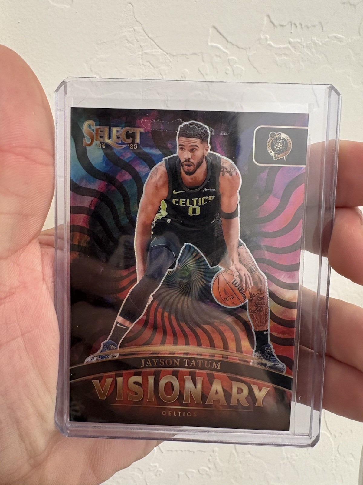 Jayson Tatum 2024-25 Panini Select #22 Visionary Case Hit SSP