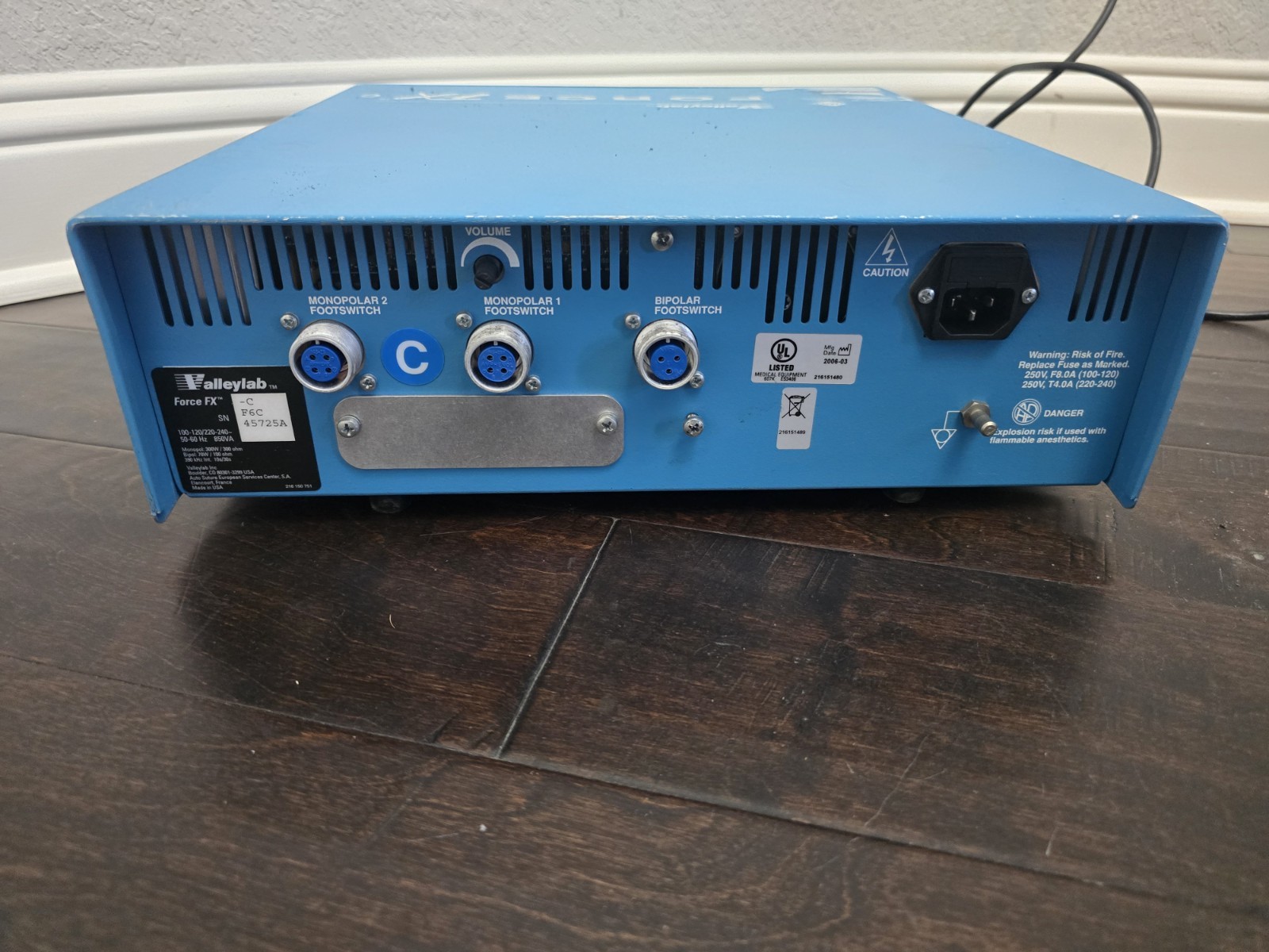 Valleylab Force FX-C Electrosurgical Generator ESU W Warranty