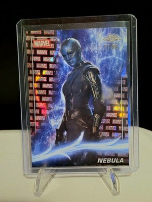 2025 Topps Chrome Marvel Studios - Nebula #45 - Marvel Red and Black Lava /80