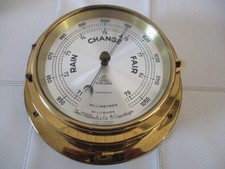 Gro&szlig;es Schiffsbarometer Viking  Iver C. Weilbach Copenhagen 22 cm