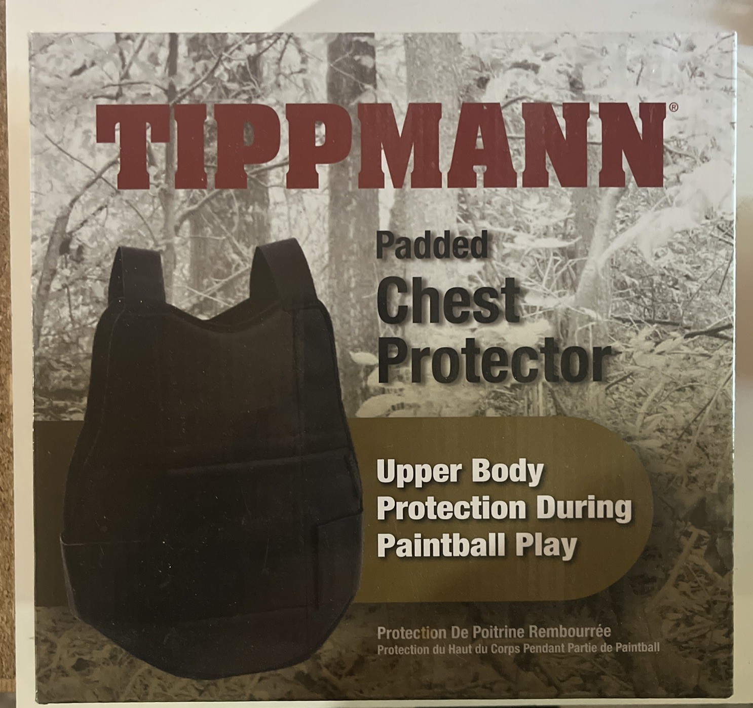 Tippmann Paintball Padded Vest Chest Protector - Black - Un 