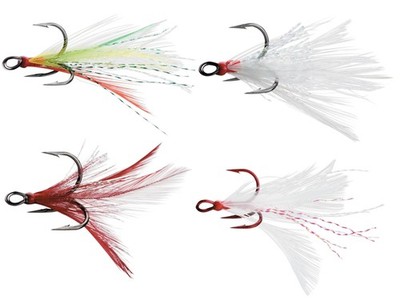  VMC 8651 DT Dressed XRap Feather Treble 2pack