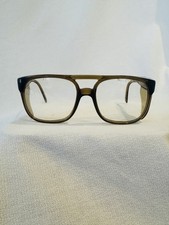 Vintage WILLSON Turbo Safety Glasses Aviator Eyeglasses Side Shields Made France