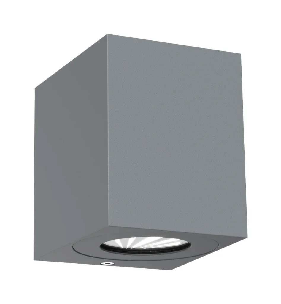 Wall Light Grey Canto 2 Kubi LED Double Spot Outdoor Garden Nordlux 49711010