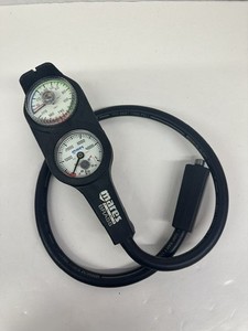 Mares Depth/Pressure Gauge, In-Line Gauge Scuba Diving used