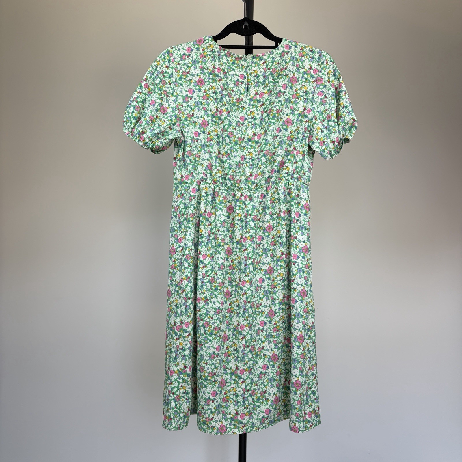 Tu Women's Green Floral Ditsy Short Sleeve Summer Dress Size UK 12 image 8