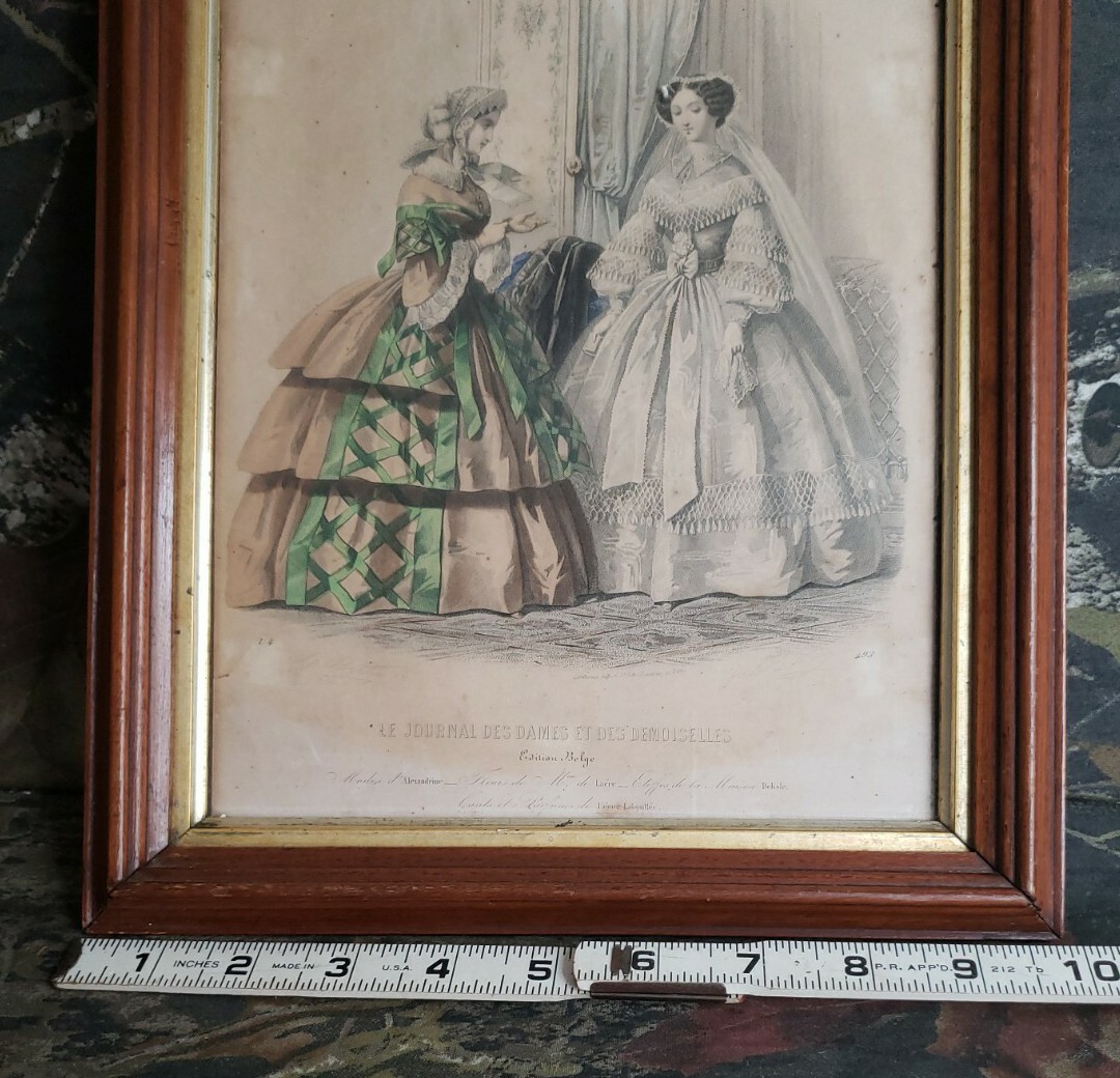絵画 Le Journal des Dames et des Demoiselles Vtg Antique Le Journal Des Dames Et Des Demoiselles Fashion