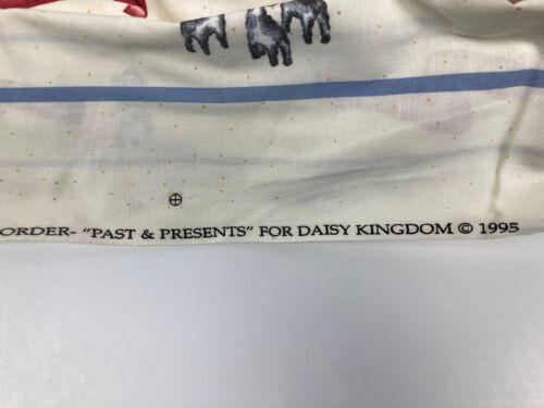 Vtg 5 Yards Daisy Kingdom Fabric Nativity Scene Bethlehem Christmas Stars 1995 - Picture 3 of 3