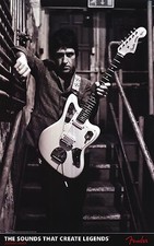 FENDER POSTER ~ Johnny Marr 2013 NOS Morrissey Fender Jaguar 24x37 The Smiths