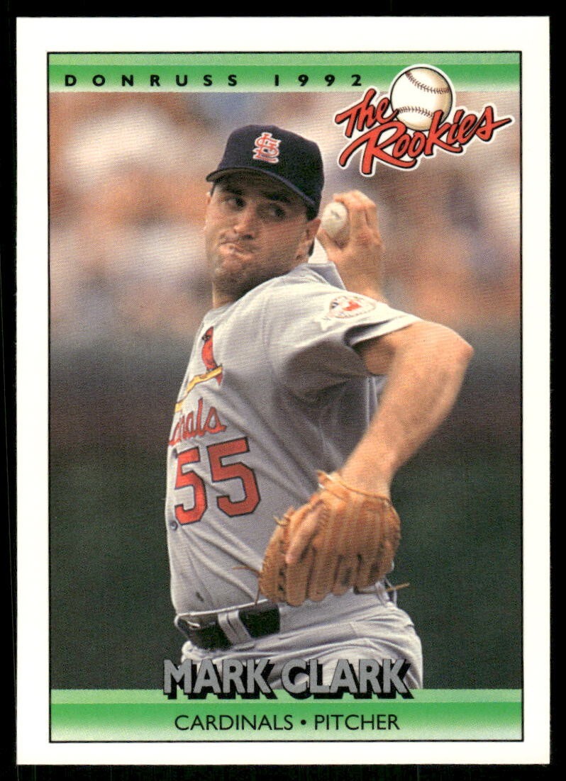 1992 Donruss The Rookies #25 Mark Clark RC St. Louis Cardinals baseball card