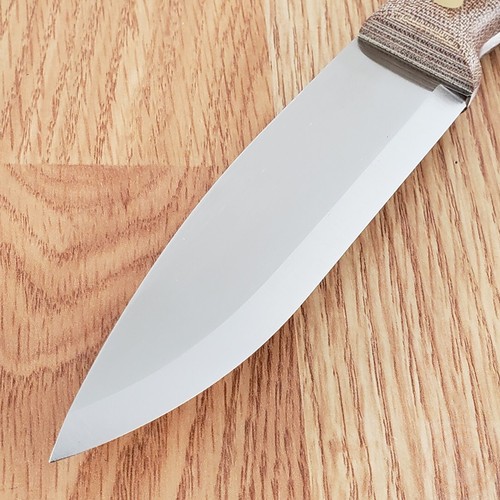 Casstrom Lars Falt Fixed Knife 4.75" A8 MOD Steel Full Tang Blade Micarta Handle - Picture 5 of 14