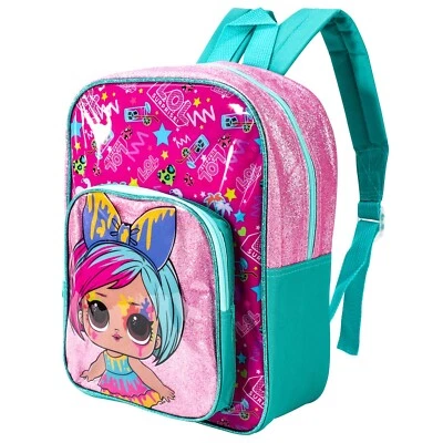 LOL Surprise Deluxe Rucksack Charakter lizenziert Mädchen Kinder Kinder Schule