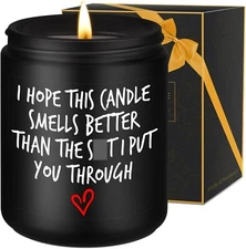 Candle, I'm Sorry, I Love You Gifts for Her Him, Gifts for Wife, Black - Cedar