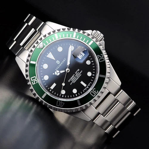 Steinhart OCEAN 1 One 42mm Green Swiss Automatic Diver Watch 103-0919