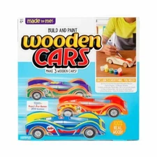 Made By Me Build & Paint Your Own Wooden Cars by Horizon Group USA, DIY Wood ...