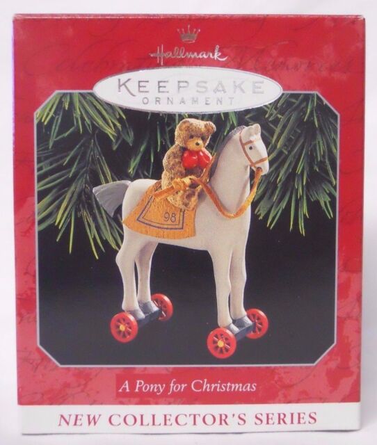 Hallmark Ornament 1998 PONY FOR CHRISTMAS Series 1 w/ Bx QX6316 eBay