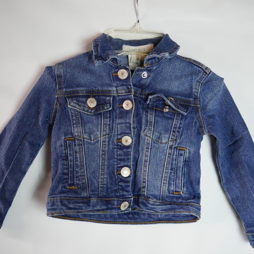Chaqueta vaquera Soho azul para niñas pequeñas talla 2T azul con botones a presión recortada - Imagen 1 de 11