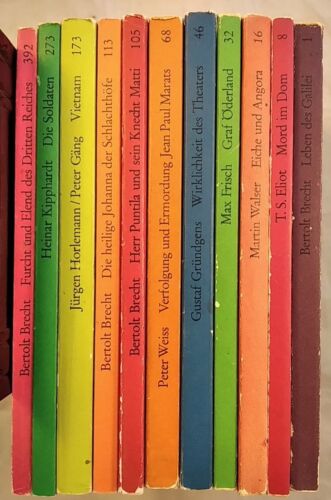 Konvolut von 11 Büchern aus der Reihe "edition suhrkamp". Brecht, Bertolt, T. S. - Foto 1 di 1