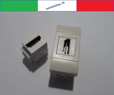 presa HDMI F/F compatibile per bticino living light bianco