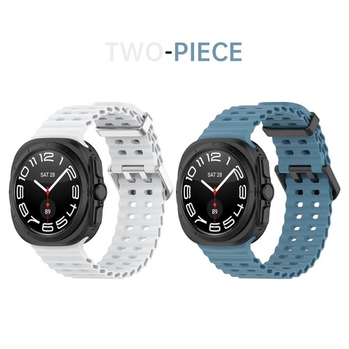 2Pack Sport Breathable Silicone Band Strap For Samsung Galaxy Watch 7 Ultra 47mm - Picture 88 of 113