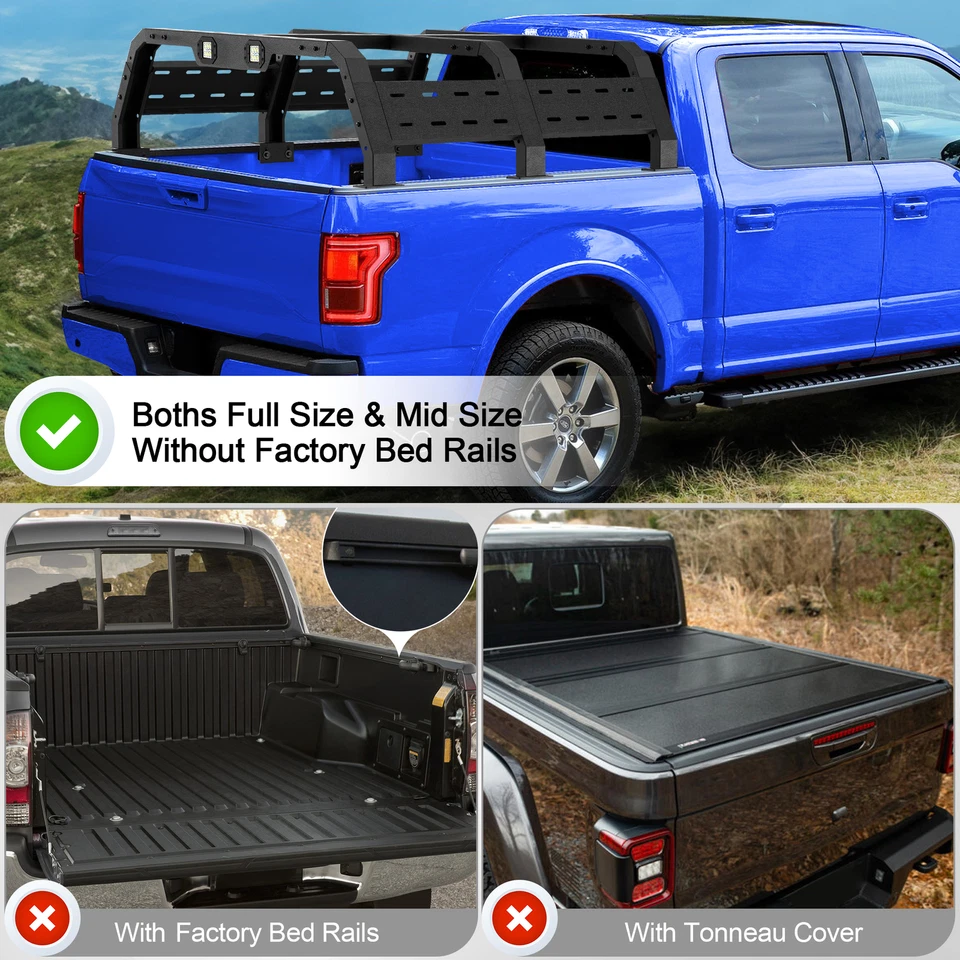 Bed Rack For Ram 1500/ Silverado 1500/ Ford F-150/ GMC Sierra 1500 Off-Road New - Image 2 of 4