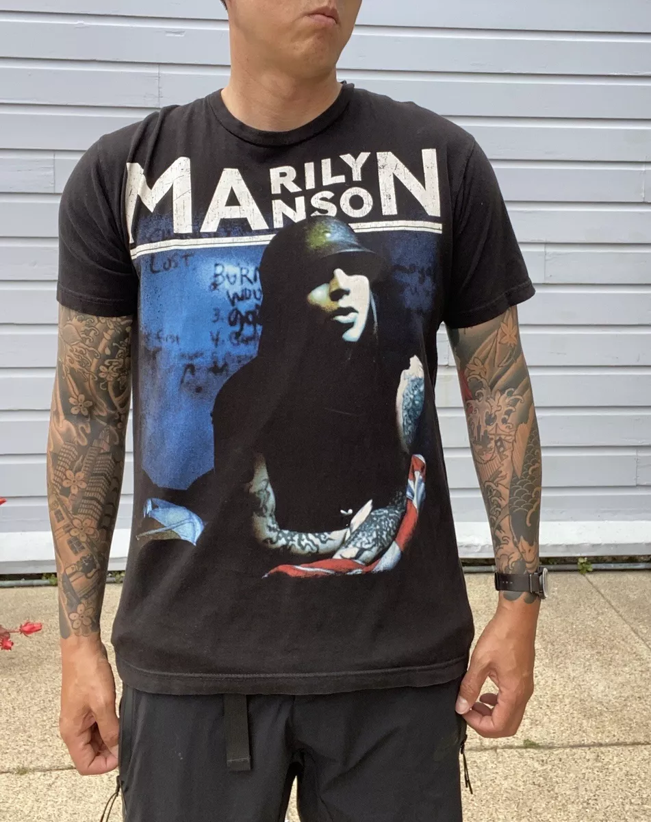 Vintage Marilyn Manson Tee Shirt Black 90’s Y2K Era Large