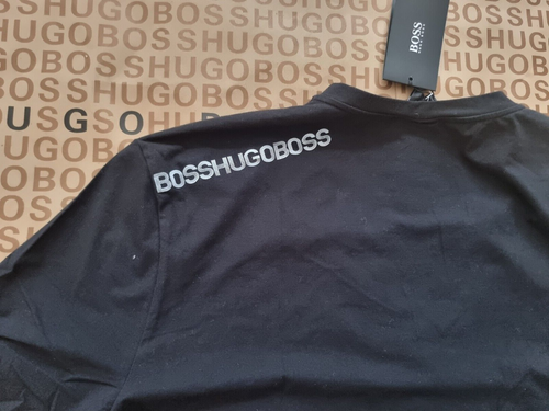 New Hugo Boss mens black v-neck gym sports summer beach holiday t-shirt top XXL - Picture 8 of 20