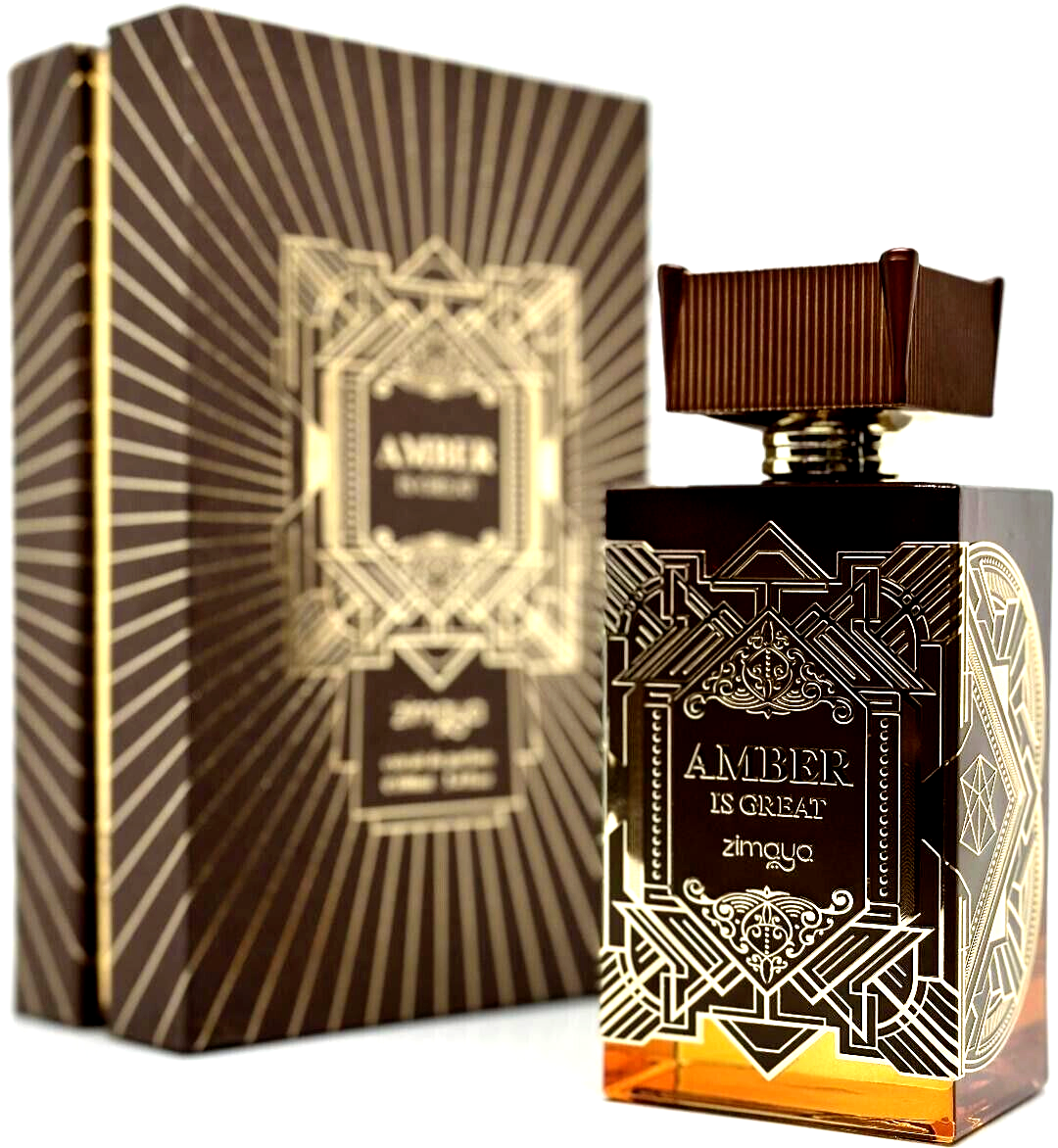 AMBER IS GREAT By ZIMAYA EXTRAIT DE PARFUM SPRAY UNISEX 3.4 Oz
