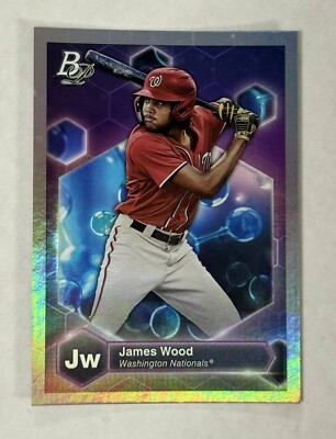JAMES WOOD Bowman ROOKIE FOIL REFRACTOR SP Parallel Prospect RC Variation