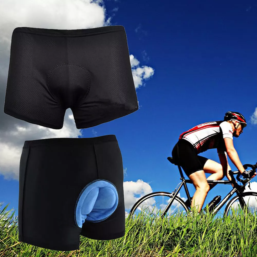 Men Women Cycling Shorts Bicycle Bike Underwear Pants With Sponge Gel 3D Pad  US