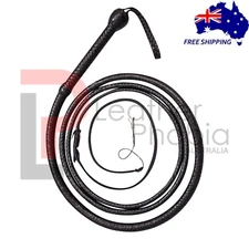 Genuine Leather Heavy Whip 04 Feet Long 16 Plaited Heavy Duty Handmade Bullwhip