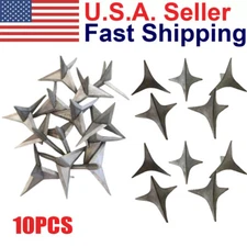 10Pcs Tire Tyre Puncture Pagoda&Triangle Nail Spike Anti-theft Security Car Auto