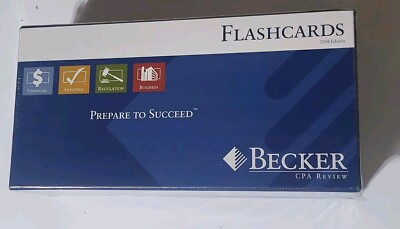 Becker CPA Exam Review - Flashcards (2008) Edition Prepare To Succeed 