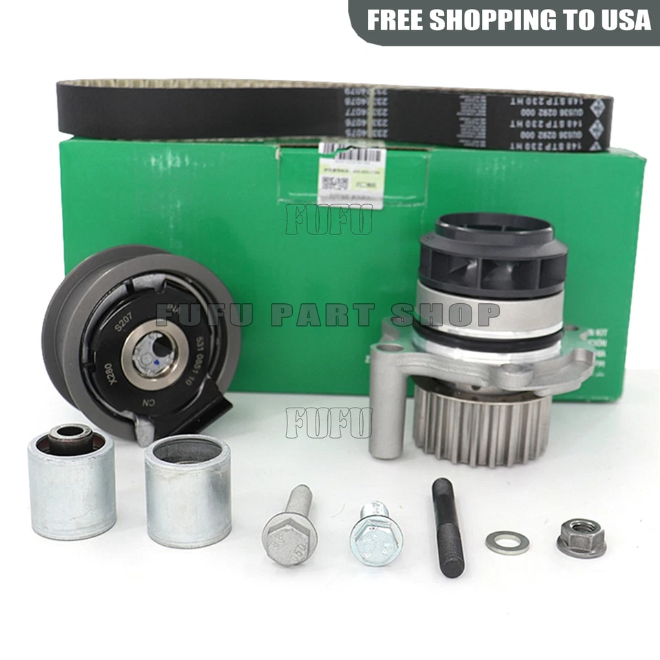 Kit tensor correa distribución bomba de agua INA para VW GTI Passat AUDI A4 2.0 FSI BPY Foto 2 de 3