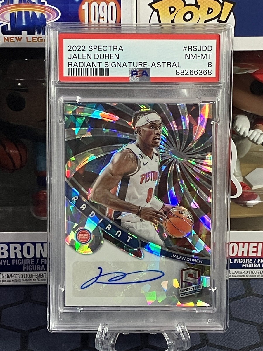 2022-23 Spectra Jalen Duren #RS-JDD Radiant Signature Astral 2022-23 Spectra Jalen Duren #RS-JDD Radiant Signature Astral