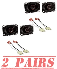 Cerwin Vega 4"x6" 2Way coax Speaker & Harness For 1988-1994 GM C/K 1500, 2500