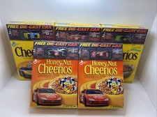 Set 5 GM Cheerios Cereal Box Historic 2001 Team Dodge Die-Cast Cars.