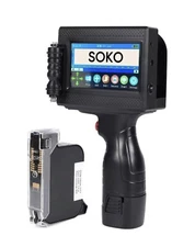 Handheld Inkjet Printer Gun Logo Date QR Barcode Batch Coding Machine