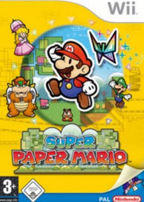 Nintendo Wii +Wii U SUPER PAPER MARIO DEUTSCH Top Zustand