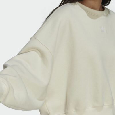 adicolor essentials fleece sweatshirt wonder white