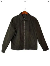 Rainforest Dark Brown Polyester Jacket Men Size Small Rare